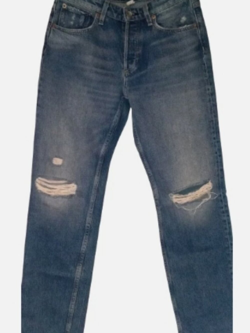 Rag & Bone Rosa Boyfriend Jeans 25 Distressed Blue